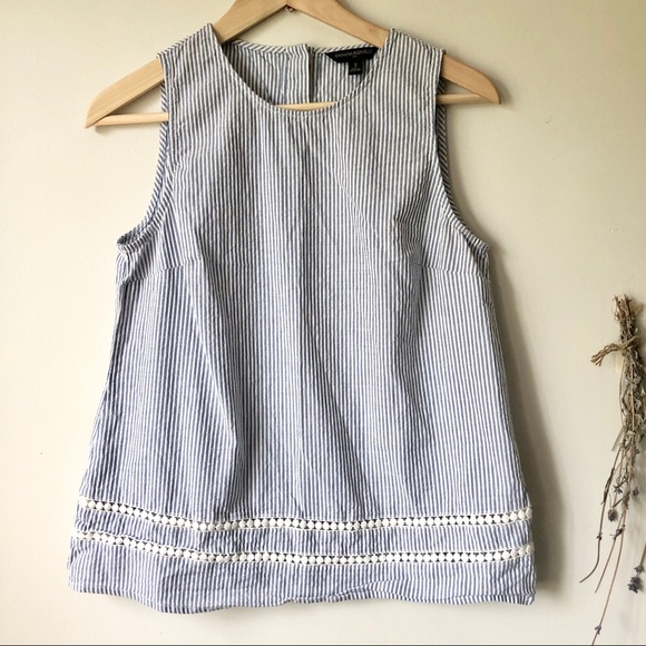 Banana Republic Tops - Banana Republic | Seersucker Sleeveless Blouse
